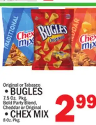 C Town •BUGLES •CHEX MIX offer