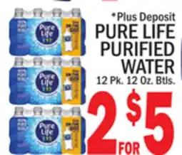 C Town PURE LIFE PURIFIED WATER offer