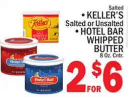 C Town SALTED KELLER'S SALTED OR UNSALTED, HOTEL BAR WHIPPED BUTTER offer