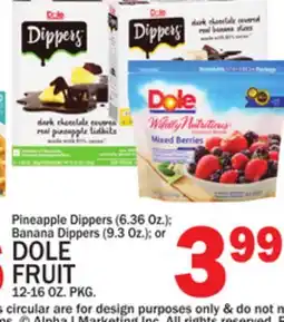 C Town DOLE FRUIT 12-16 OZ. PKG offer