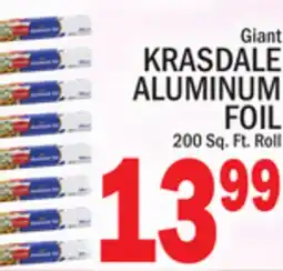 C Town KRASDALE ALUMINUM FOIL offer