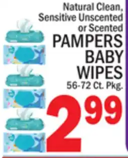 C Town PAMPERS BABY WIPES offer