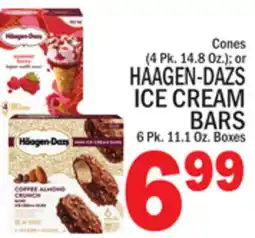 C Town HAAGEN-DAZS ICE CREAM BARS, 6 Pk. 11.1 Oz. Boxes offer