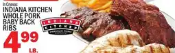 C Town INDIANA KITCHEN WHOLE PORK BABY BACK RIBS offer