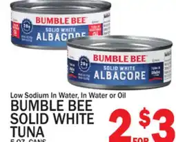 C Town BUMBLE BEE SOLID WHITE TUNA offer