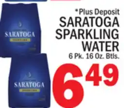 C Town SARATOGA SPARKLING WATER offer