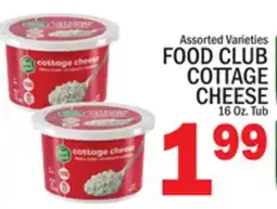 C Town FOOD CLUB COTTAGE CHEESE offer