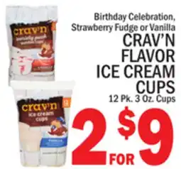 C Town CRAV'N FLAVOR ICE CREAM CUPS offer