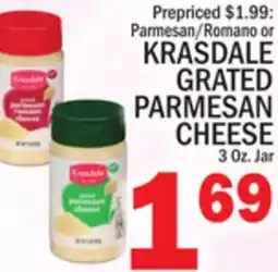C Town KRASDALE GRATED PARMESAN CHEESE offer