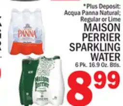 C Town MAISON PERRIER SPARKLING WATER offer
