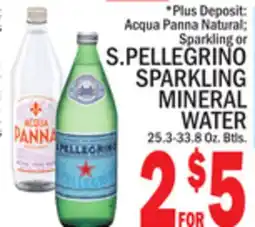 C Town S. PELLEGRINO SPARKLING MINERAL WATER offer
