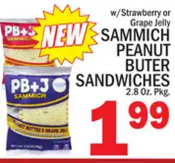 C Town SAMMICH PEANUT BUTER SANDWICHES offer