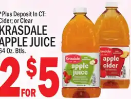C Town KRASDALE APPLE JUICE offer