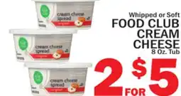 C Town FOOD CLUB CREAM CHEESE offer