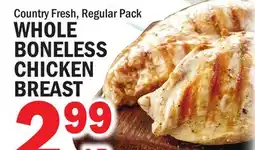 C Town WHOLE BONELESS CHICKEN BREAST offer