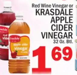 C Town KRASDALE APPLE CIDER VINEGAR offer