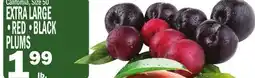 C Town EXTRA LARGE RED, BLACK PLUMS offer