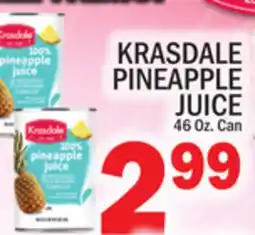C Town KRASDALE PINEAPPLE JUICE offer