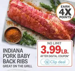 Kings Food Markets INDIANA PORK BABY BACK RIBS offer