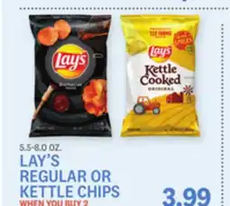 Kings Food Markets LAY'S REGULAR OR KETTLE CHIPS offer