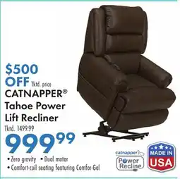 Boscov's CATNAPPER Tahoe Power Lift Recliner offer