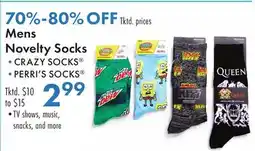 Boscov's Mens Novelty Socks offer