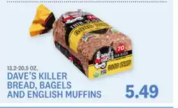 Kings Food Markets DAVE'S KILLER BREAD, BAGELS AND ENGLISH MUFFINS offer