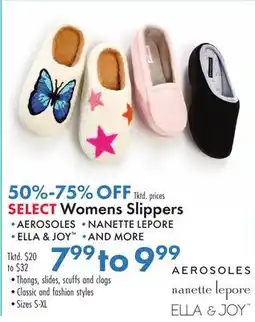 Boscov's SELECT Womens Slippers offer