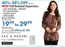Boscov's Fall Related Separates offer