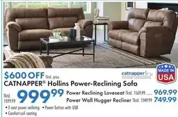 Boscov's CATNAPPER Hollins Power-Reclining Sofa offer