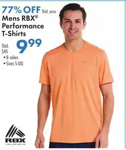 Boscov's Mens RBX Performance T-Shirts offer