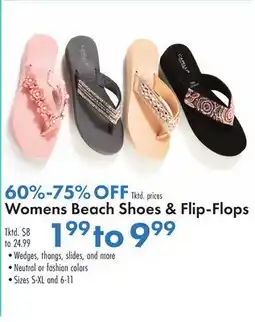 Boscov's Womens Beach Shoes & Flip-Flops offer