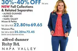 Boscov's NEW Fall Collections & Related Separates offer