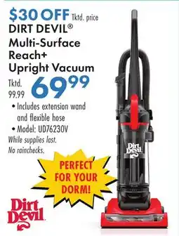 Boscov's DIRT DEVIL Multi-Surface Reach+ Upright Vacuum offer