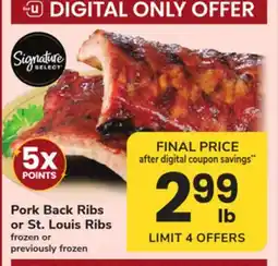 ACME Pork Back Ribs or St. Louis Ribs offer