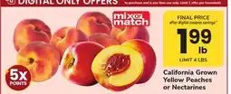 ACME California Grown Yellow Peaches or Nectarines offer
