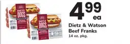 ACME Dietz & Watson Beef Franks offer