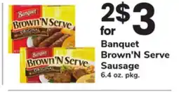 ACME Banquet Brown'N Serve Sausage offer