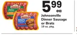 ACME Johnsonville Dinner Sausage or Brats offer