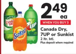 ACME Canada Dry, 7UP or Sunkist offer
