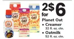ACME Planet Oat, Creamer 32 fl. oz. ctn., Oatmilk 52 fl. oz. ctn offer