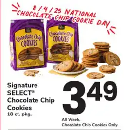 ACME Signature SELECT Chocolate Chip Cookies offer