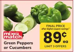 ACME Green Peppers or Cucumbers offer