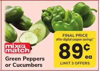ACME Green Peppers or Cucumbers offer