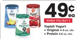 ACME Yoplait Yogurt Original 4-6 oz. ctn., Protein 5.6 oz. ctn offer