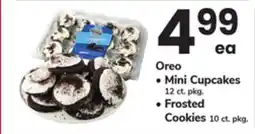 ACME Oreo • Mini Cupcakes 12 ct. pkg. • Frosted Cookies 10 ct. pkg offer