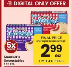 ACME Smucker's Uncrustables offer