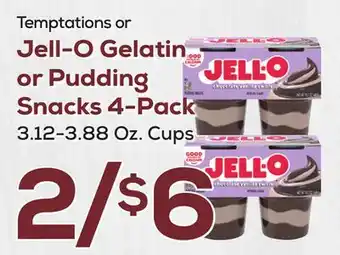DeCicco & Sons Jell-O Gelatin or Pudding Snacks 4-Pack offer