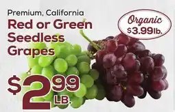 DeCicco & Sons Red or Green Seedless Grapes offer
