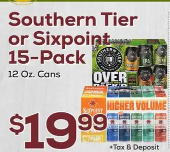 DeCicco & Sons Southern Tier or Sixpoint 15-Pack offer